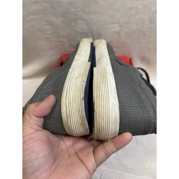 POLO RALPH LAUREN Mens Felton Gray Canvas Sneakers Sz 12D Casual Preppy READ - Picture 11 of 12